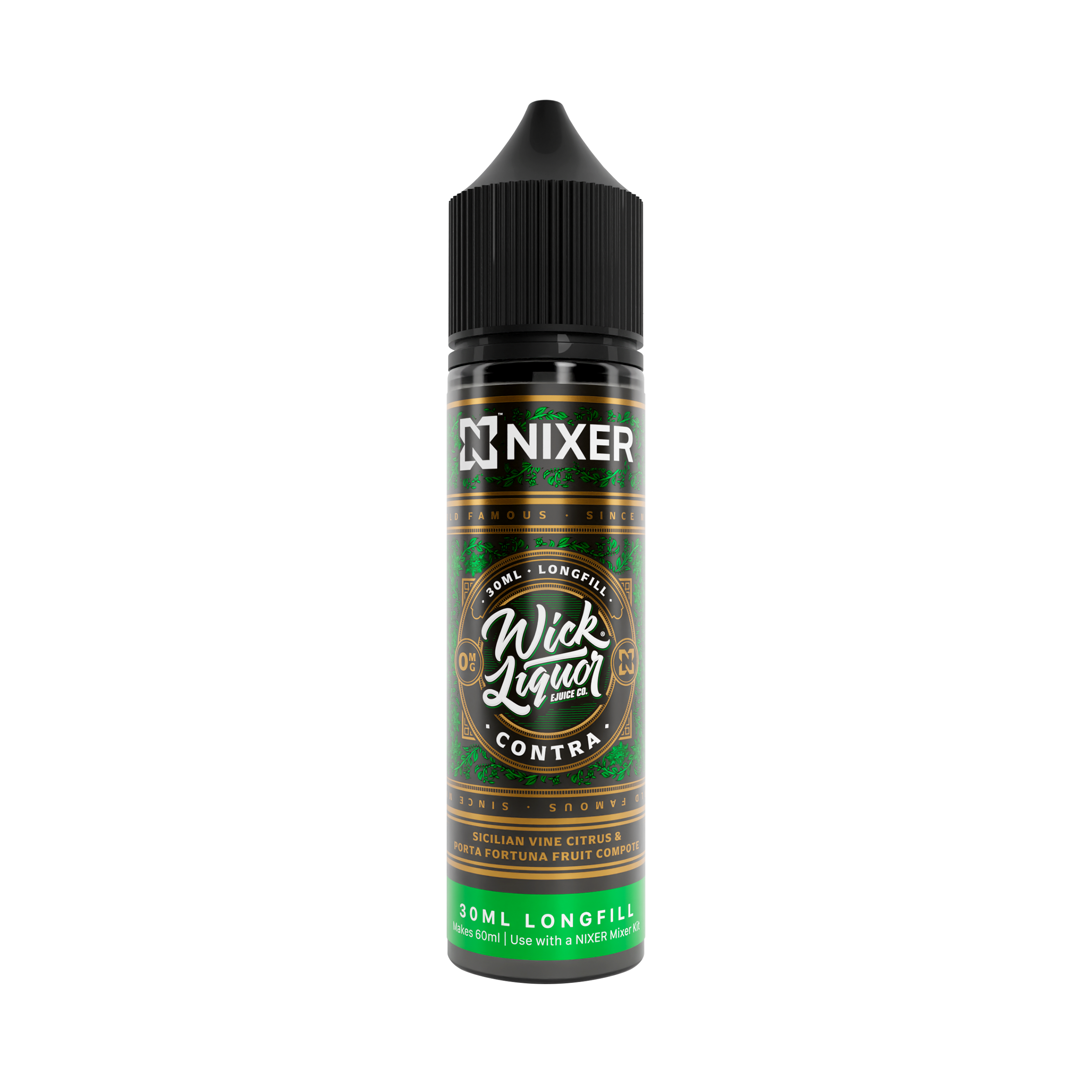 NIXER Bar, Fusion - Wick Liquor, Contra (Longfill)